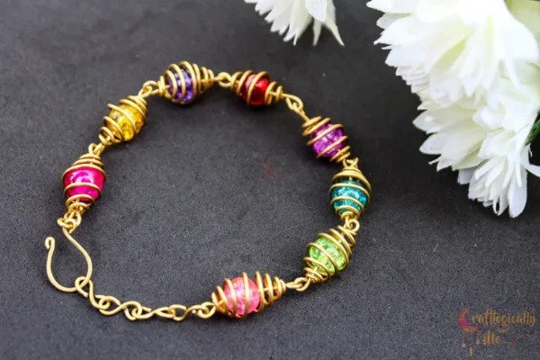 Caged Bead Bracelet