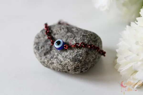 Single evil eye bead bracelet - Image 2