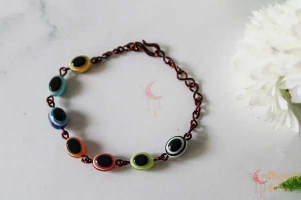 Multi Colored Evil Eye Bracelet