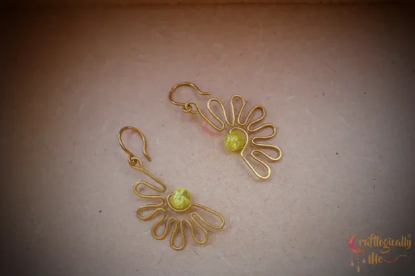 Semi flower Earrings