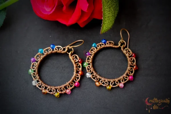 Wire Hoop earrings - Image 4