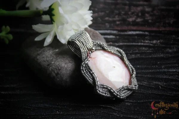 Rose opal stone crisscross wrap - Image 5