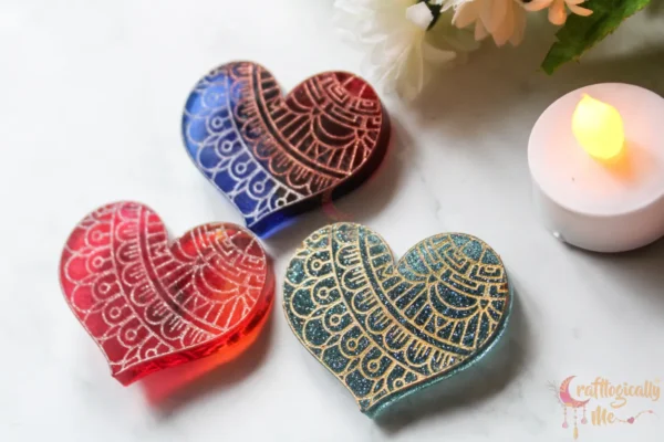 Heart keychain/magnet (pack of 1, random color) - Image 2