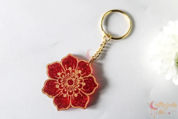 Flower keychain/magnet