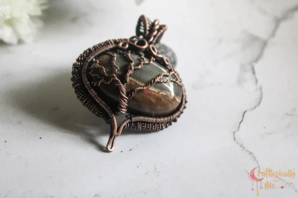 Picture Jasper Coiled coil tree of life wrap - Image 2