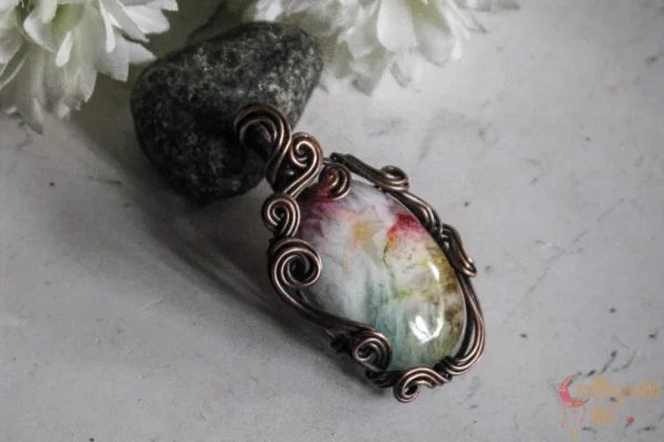 Rainbow Solar Quartz swirly wrap - Image 2