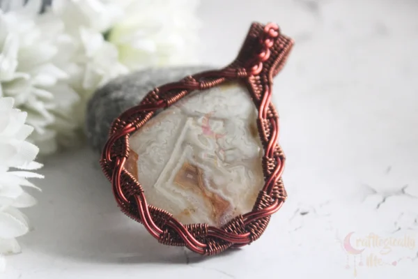 Crazy Lace Agate criss cross wrap