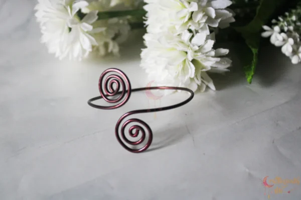 Swirly double Bracelet Cuff - Image 4