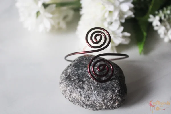 Swirly double Bracelet Cuff - Image 2