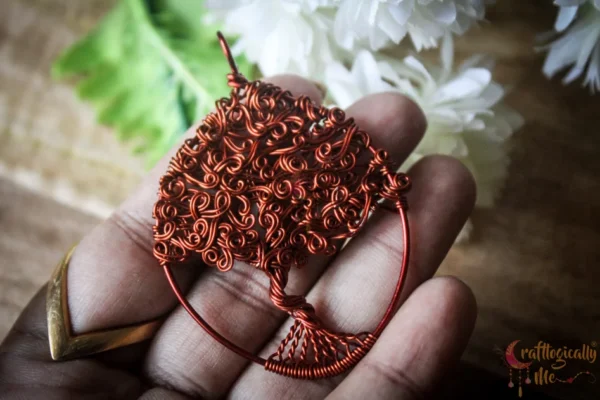 Swirly Tree of life pendant