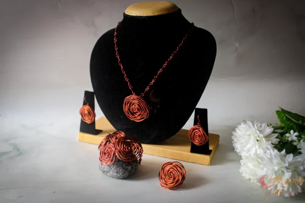 Rose Pendant set