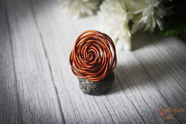 Big Rose Adjustable Ring