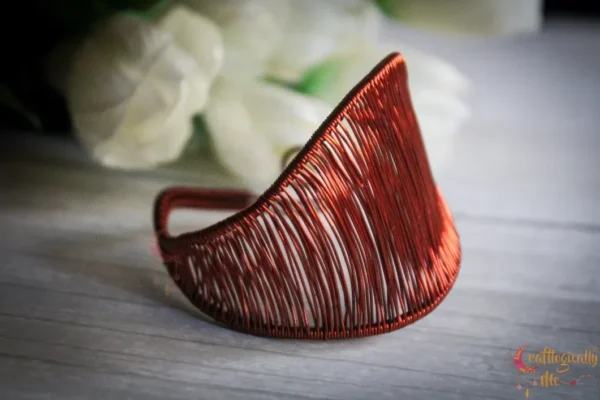Unique woven leaf cuff
