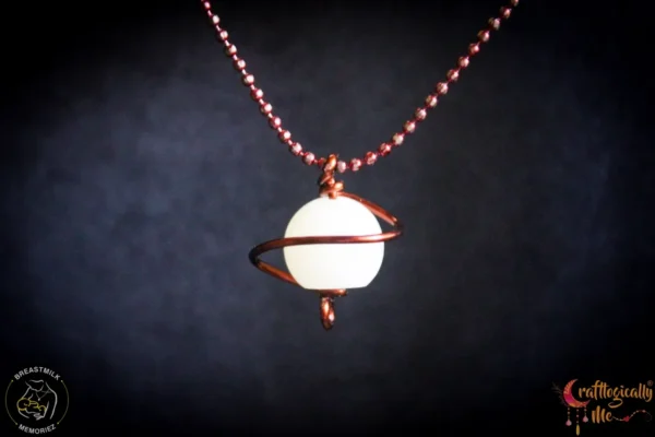My universe - Breast milk Wire Wrapped pendant - Image 6