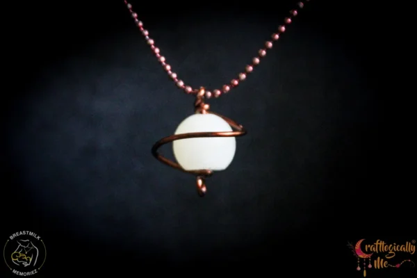 My universe - Breast milk Wire Wrapped pendant - Image 2