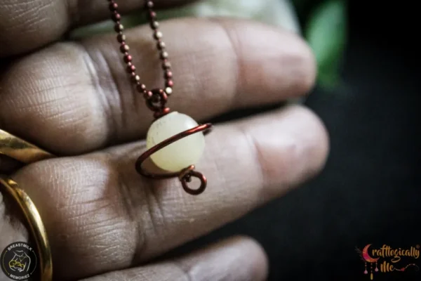 My universe - Breast milk Wire Wrapped pendant - Image 4