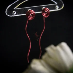 Swirl with Tail post Earrings